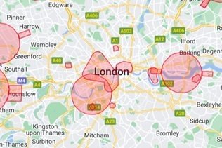London drone rules map