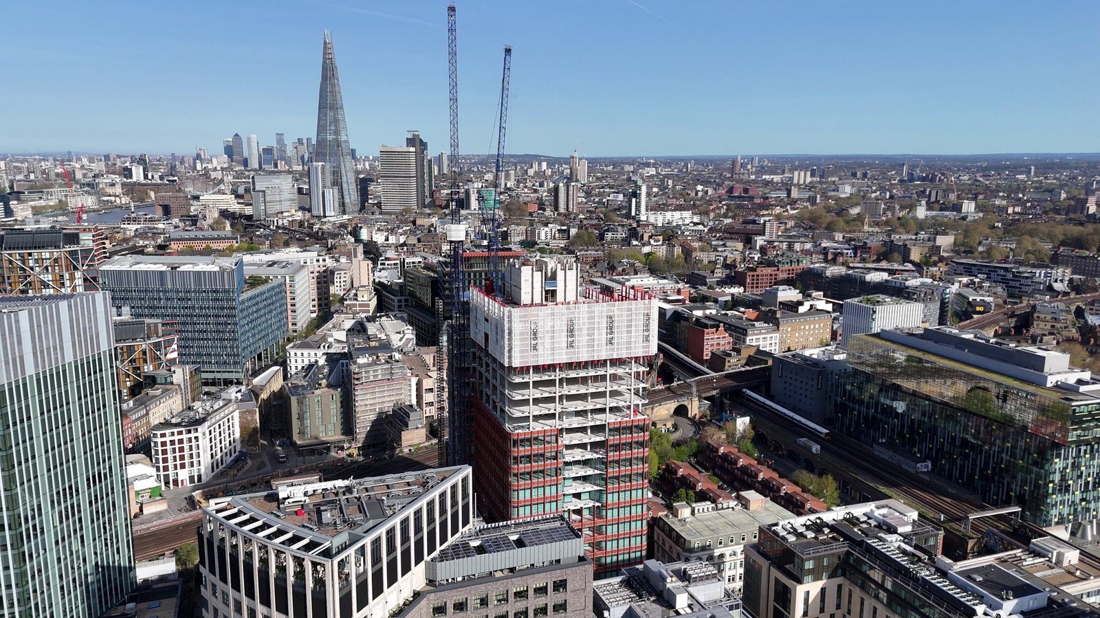 220 Blackfriars within its wider central London setting