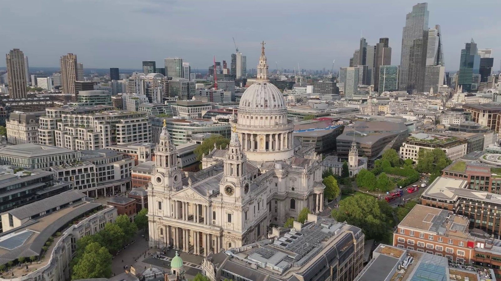 Aerial view of St Paul’s Cathedral