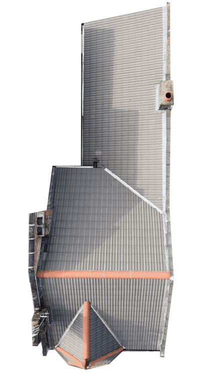 Roof condition before neighbouring construction work