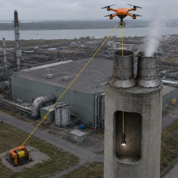 Drone Lyne stack inspection concept