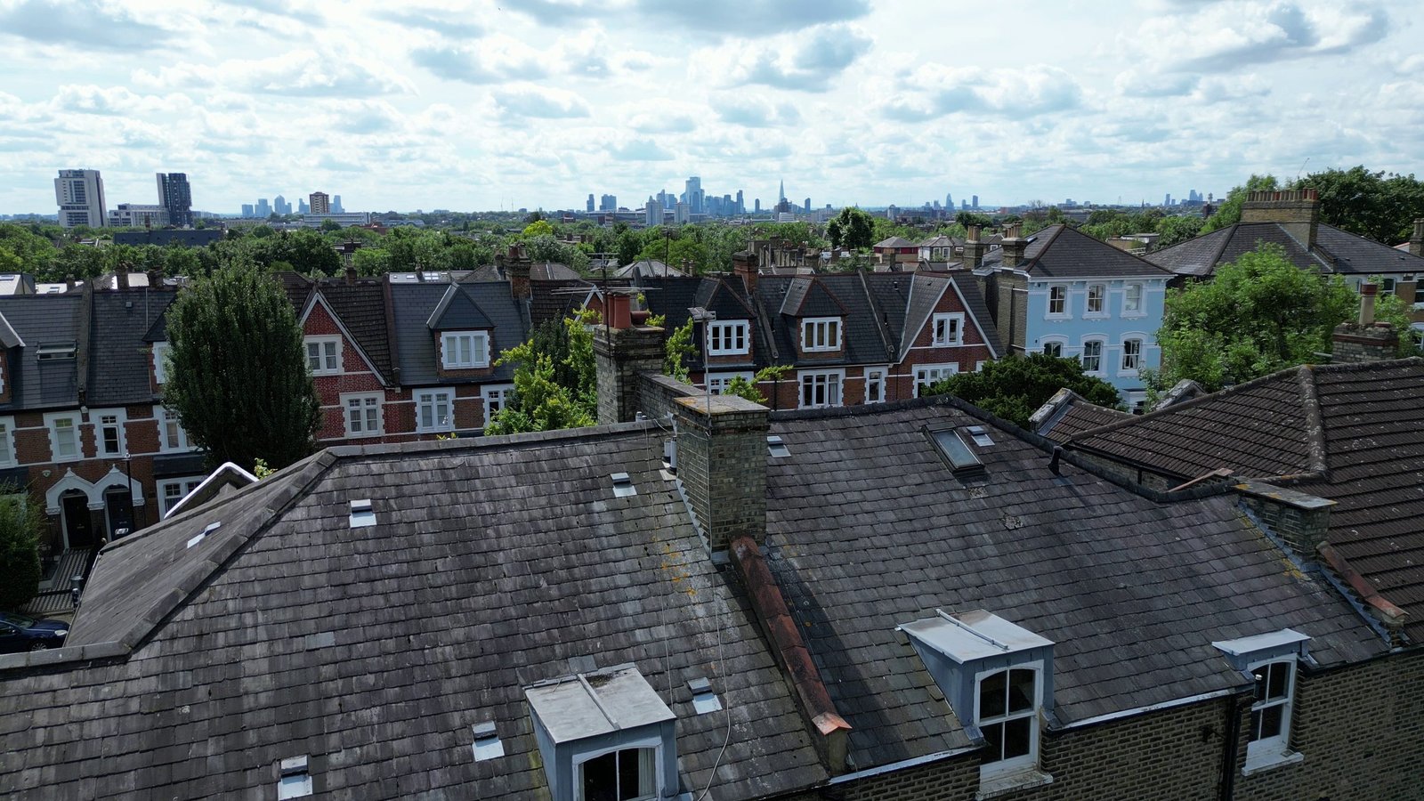 Residential roofs surveyed before a property purchase