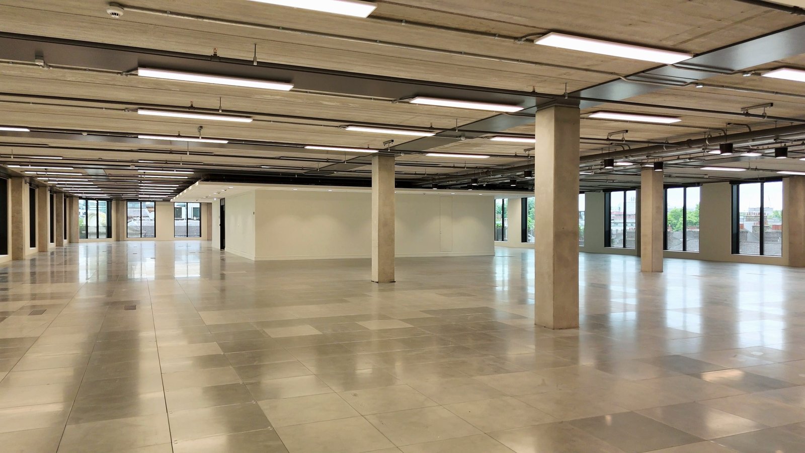 Interior photography of a completed London office space